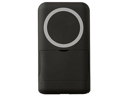 Беспроводной внешний аккумулятор с подсветкой лого и подставкой «Magflash», 10000 мАч, 15 Вт