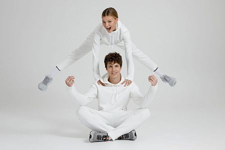 Худи унисекс Begi, молочно-белое, размер XL