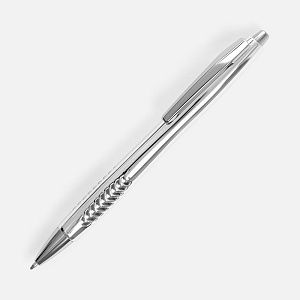 Ручка шариковая Barracuda, серебристая