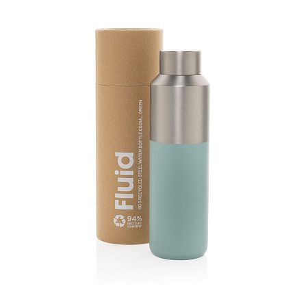 Термобутылка Fluid из переработанной нержавеющей стали RCS, 600 мл