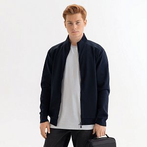 Толстовка на молнии Астин (Astin) темно-синяя, размер XXL