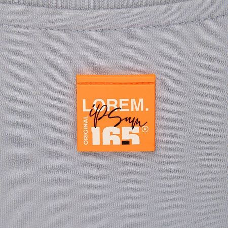 Лейбл из ПВХ Kare, оранжевый неон