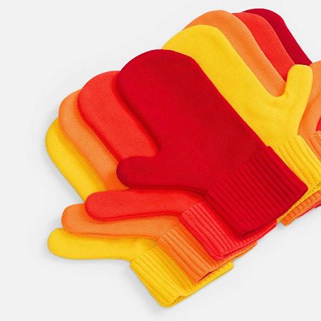 Варежки Yong, ярко-красные, размер S/M