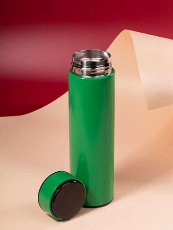 Смарт-бутылка с заменяемой батарейкой Long Therm, зеленая