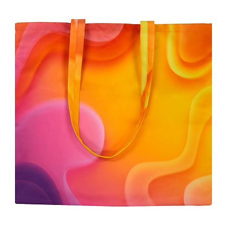 Сумка для покупок Бэгис с полноцветной печатью, длина ручек 50 см