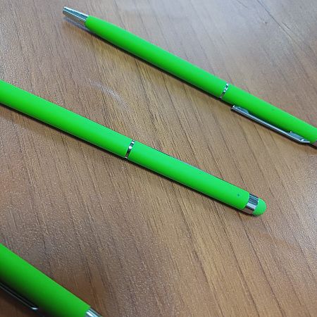 Ручка-стилус металлическая шариковая «Jucy Soft» soft-touch