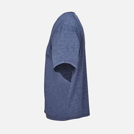 Футболка спортивная унисекс Storm, темно-синий меланж, размер XS