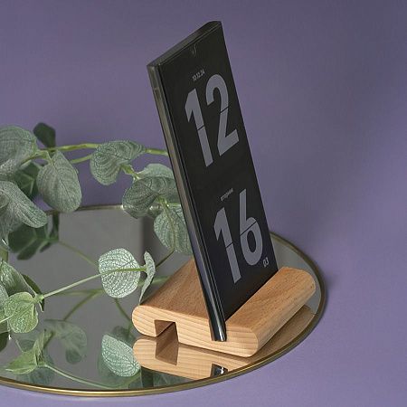 Подставка под телефон «Мини» 8 x 8 x 2 см, пазы 1 см. и 1,4 см, бук