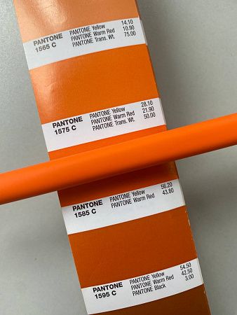 Ручка шариковая Master Soft, пластиковая Софт Тач, оранжевая