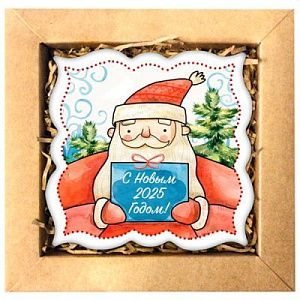 Брендированное печенье в коробочке, 16*16 см