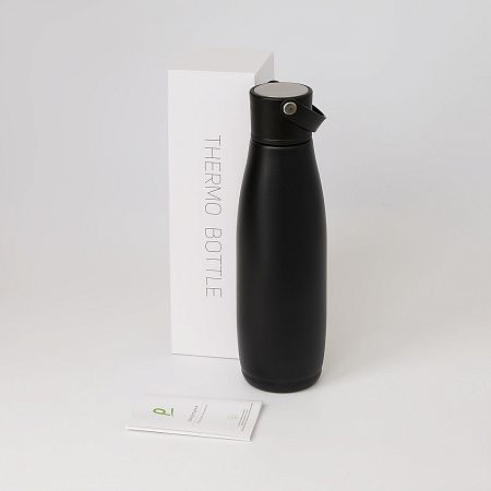 Термобутылка вакуумная герметичная Боска (Bosca), черная