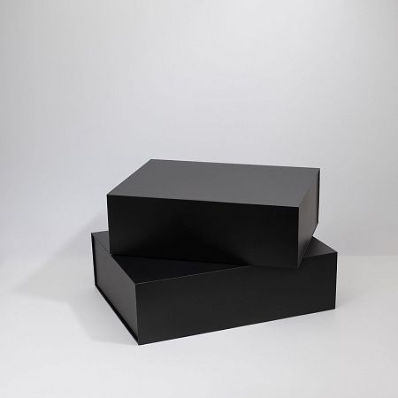 Подарочная коробка-трансформер средняя, черная