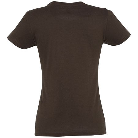 Футболка женская Imperial Women 190, шоколадно-коричневая, размер S