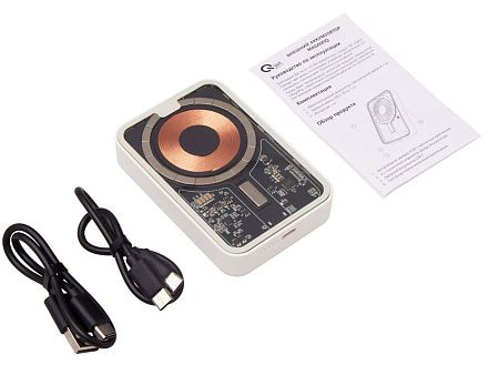 Беспроводной магнитный внешний аккумулятор с QC\PD «MagnifIQ», 10000 мАч, 15 Вт