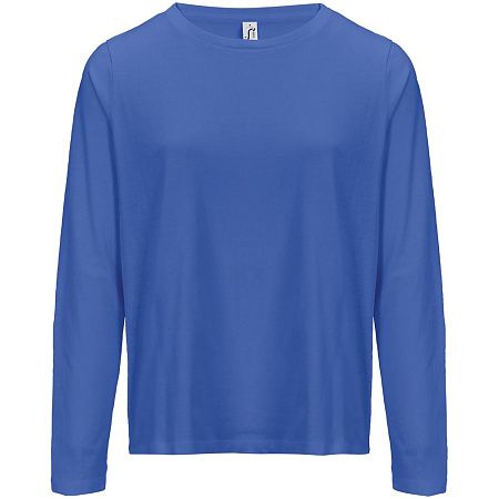 Футболка с длинным рукавом женская Monarch Women, ярко-синяя, размер XXL