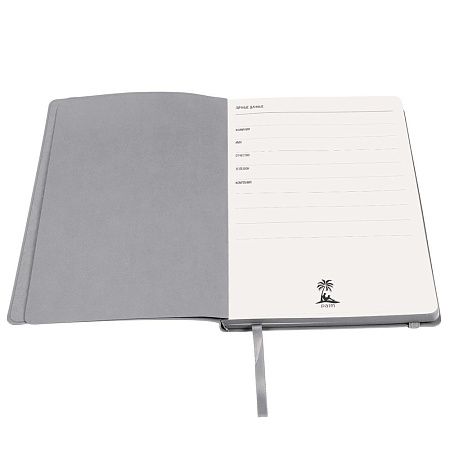 Ежедневник A5 недатированный Dante в мягком переплёте софт-тач, серый