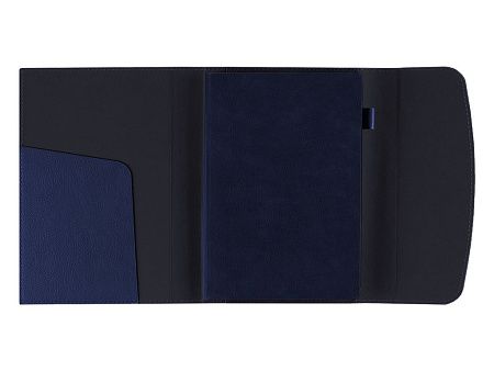 Ежедневник в суперобложке Country Bergamo Synergy A5+, синий, недатированный, в твердой обложке. Синий срез