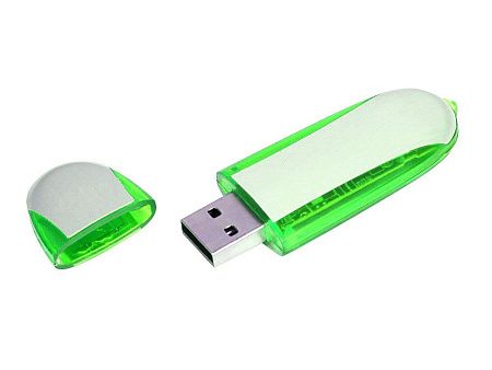 USB 3.0- флешка промо на 32 Гб овальной формы