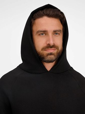 Худи унисекс оверсайз Easy Street, черное, размер XS/S