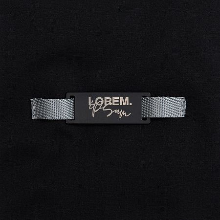 Шильдик металлический Kova, черный