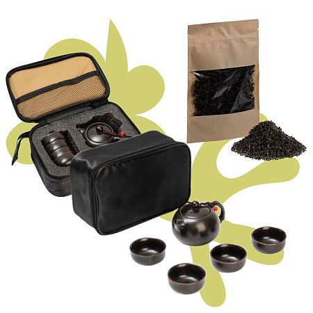 Подарочный набор «Церемония»: чайник, чашки, чай