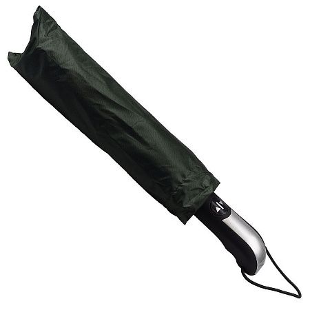 Зонт складной автоматический  Forest BERGEN, диаметр 103 см, радиус 23 дюйма, 10 панелей, с UV защитой в подарочной коробке зеленый