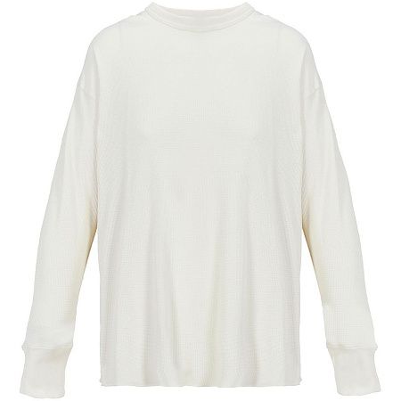 Футболка с длинным рукавом Thermal T, бежевая (неокрашенная), размер S