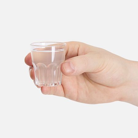 Стопка пластиковая «Граненая»