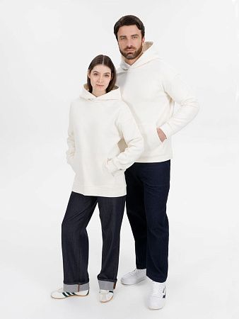 Худи оверсайз унисекс Snuggie, молочно-белое, размер XL/2XL