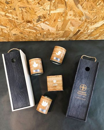 Подарочный набор «Чайное ассорти»: чай (3 шт.), трюфели, открытка