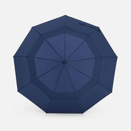 Складной зонт Dome Double с двойным куполом, темно-синий