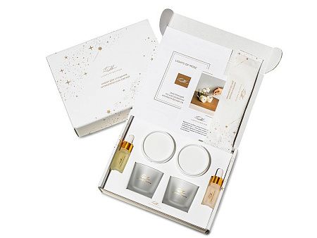 Набор для создания 2-х ароматических свечей: амбра и табак/маракуйя, сандал и пачули