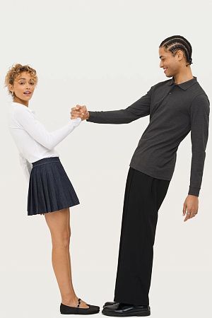 Рубашка поло женская с длинным рукавом Perfect LSL Women, белая, размер S