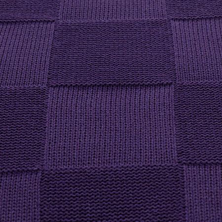 Плед Селла (Cella) вязаный, фиолетовый (без подарочной коробки)