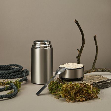 Термос для еды Бенто (Bento), серебряный