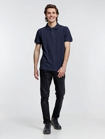 Рубашка поло мужская Virma Premium, темно-синяя, размер S