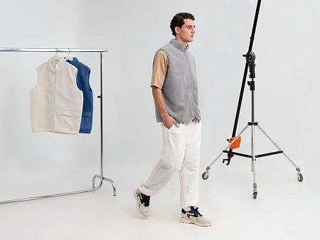 Жилет унисекс Oblako, светло-серый, размер XS/S