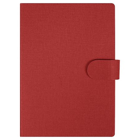 Блокнот А5 Tasmania, в твердой обложке с шариковой ручкой и стикерами, блок в линейку, красный