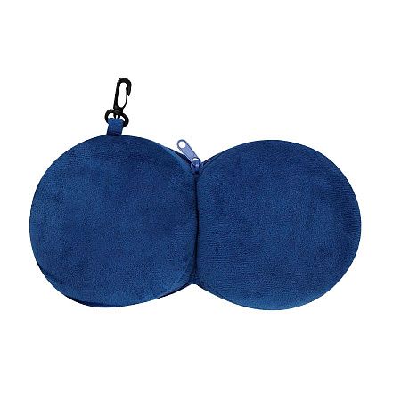 Подушка-маска для путешествий Mask, тёмно-синяя