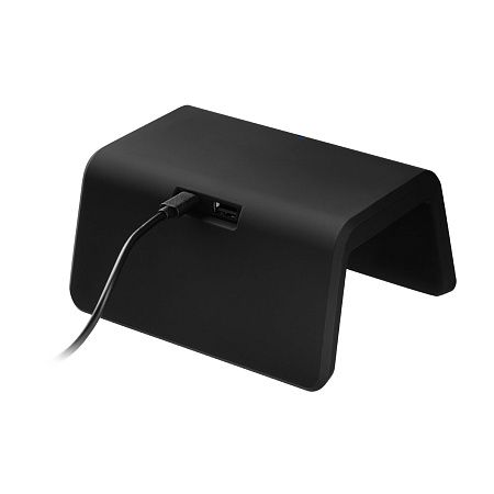 Зарядная станция с часами 15W Флейм (Flame), черная