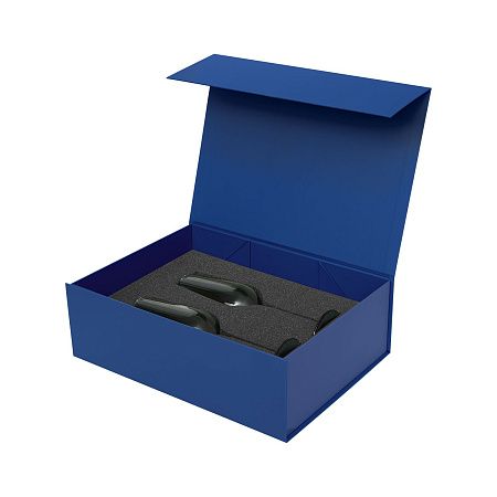 Подарочный набор 2 бокала для шампанского Капри (Capri) в синей коробке