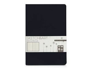 Скетчбук «Sketch & Art» 100 г/м2, soft-touch, цвет: черный
