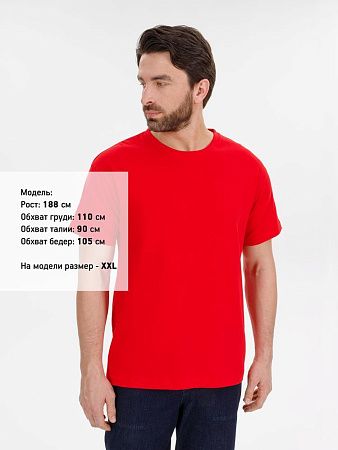 Футболка унисекс T-Bolka 180, красная, размер XS v2