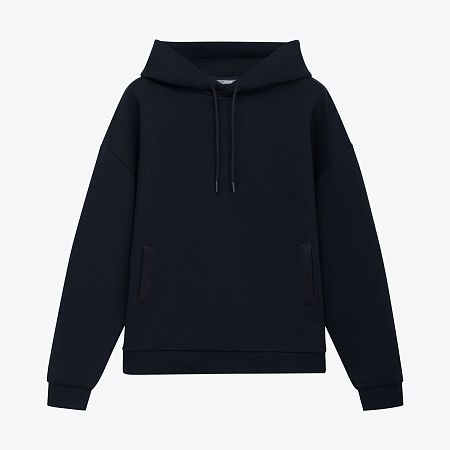 Худи релакс унисекс Баланс (Balance), с начесом, синий, размер XL/2XL