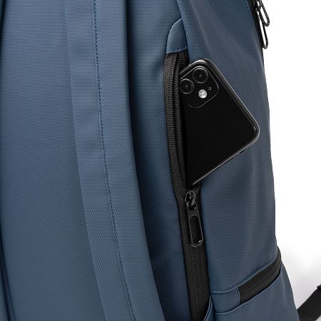 Рюкзак из искусственной кожи DERICK, морской синий