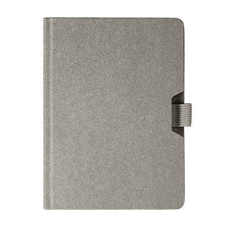 Блокнот MEMO, размер 130*170 мм, серый, блок в клетку