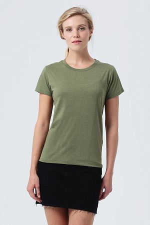 Футболка женская Regent Fit Women, меланж хаки, размер XL