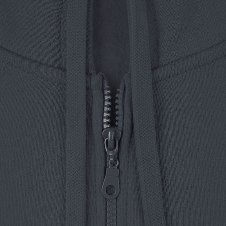 Толстовка на молнии с капюшоном Siverga Heavy 2.0, темно-серая (графит), размер XS