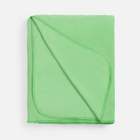 Флисовый плед Warm&Peace, светло-зеленый