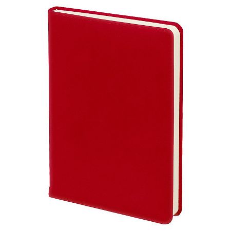 Ежедневник City Soft А5, красный, недатированный, в твердой обложке с поролоном